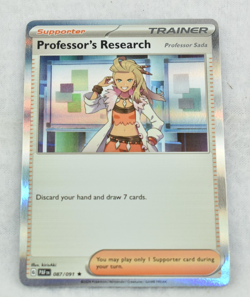 Pokemon Card Professor's Research 087/091 Paldean Fates Holo - Image 1