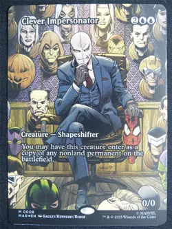 Clever Impersonator Borderless Foil - SPM - Mtg Card #4IP - Image 1