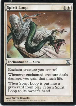 MTG: Time Spiral: Spirit Loop: Lightly Played Condition - Image 1