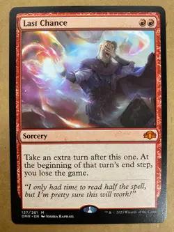 MTG 1x Last Chance # 127 Dominaria Remastered Magic the Gathering Card x1 NM - Image 1