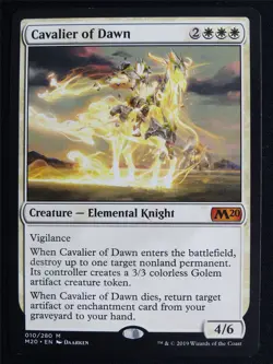 Cavalier of Dawn - M20 - Mtg Card #4O8 - Image 1