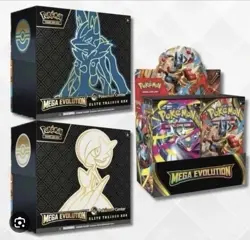 Pokemon Center Mega Evolution ETBs Lucario/Gardevoirl & Enhanced Booster Box - Image 1