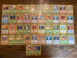Pokemon Lot Of 42 Vintage WOTC Non-Holo Cards Base Jungle Fossil etc. - Image 1