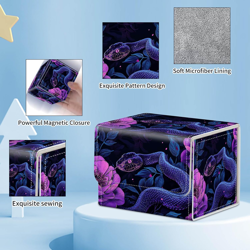 For MTG Commander Deck Box,Card Deck Box for Trading Yugioh Mtg,Fits 100 Double - Image 2