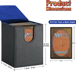 Card Deck Box for Mtg,Yugioh, Keyforge, Digimon FAB Card Storage Box Fits 230+ S - Image 3