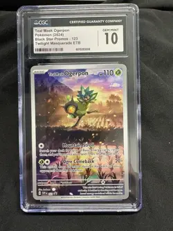 CGC 10 - Teal Mask Ogerpon 123 - Sv: Scarlet & Violet Promo Cards Holo - Image 3