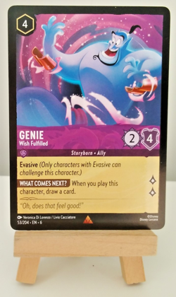 Genie Wish Fulfilled - Disney Lorcana Azurite Sea - non-foil Card #53/204 - Image 1