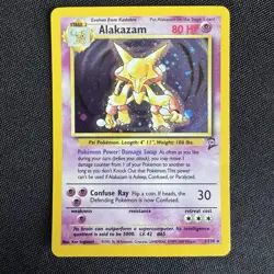 Alakazam Pokemon Card 001/130 Base Set 2 Holo - NM - Image 1