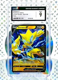 CGC 9 Zeraora V 053/159 Crown Zenith Full Art Double Rare Pokemon Card - Image 1