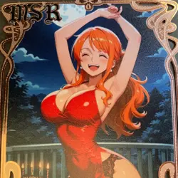 Goddess Story Gold METAL Card - Serial Number #/200! Anime Waifu Nami Girl - Image 2