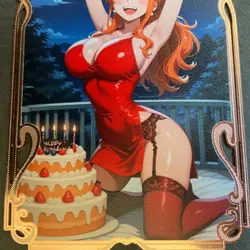 Goddess Story Gold METAL Card - Serial Number #/200! Anime Waifu Nami Girl - Image 3