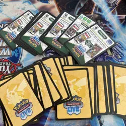 52x Pokemon TCG Online Live Mega Evolution Code Cards+ 28 prize pack presale - Image 1