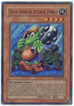 Yu-Gi-Oh Card - DL7-EN001 - TOON GOBLIN ATTACK FORCE (super rare holo) - NM - Image 1