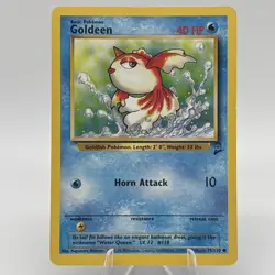 Pokemon TCG Goldeen 76/130 Base Set 2 Unlimited Regular Common Card WOTC - Image 1