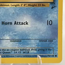 Pokemon TCG Goldeen 76/130 Base Set 2 Unlimited Regular Common Card WOTC - Image 5