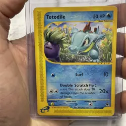 Pokemon Totodile 134/165 Expedition Base Set Regular LP/NM Common Vintage Card - Image 1