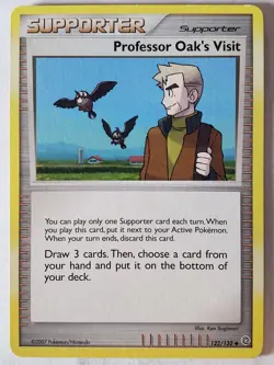 Professor Oaks Visit 122/132 LP / VLP - Secret Wonders Pokemon Card - Image 1