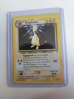 Pokemon Neo Genesis 1/111 Ampharos Holo Rare Card - Image 1