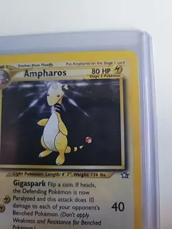 Pokemon Neo Genesis 1/111 Ampharos Holo Rare Card - Image 3