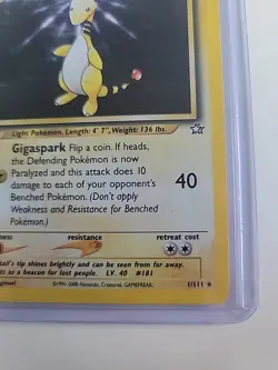 Pokemon Neo Genesis 1/111 Ampharos Holo Rare Card - Image 4