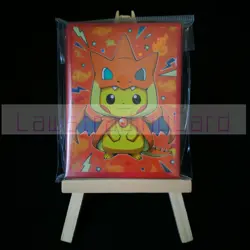 Pokemon - Pikachu &Charizard Cloth Foil Card Sleeve 67mmX92mm 60ct Standard Size - Image 1