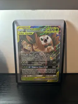 Rowlet & Alolan Exeggutor GX Holo Card 1/236 Tag Team Sm-Unified Minds - Image 1