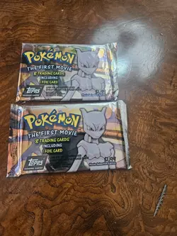 Pokemon The First Movie Animation Edition - Trading Cards 2 packs Topps 1999 - Image 1