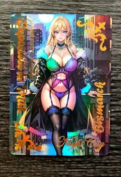 Bismarck Azur Lane X Goddess Story Doujin Holo Card Anime Waifu - Image 3