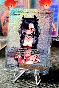 Trainer Marnie - Waifu Card Custom Art Goddess Story Anime AGC - Image 1