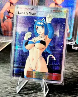 Trainer Lana's Mom - Waifu Card Custom Art Goddess Story Anime AGC - Image 1