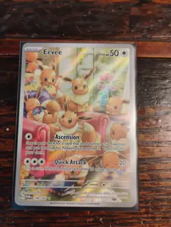 Pokemon Eevee TCG Holo Illustration Card 188/167 Twilight Masquerade - Image 1