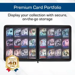 BCW Z-Folio 12-Pocket Card Binder | Holds 480 Cards | Side-Loading, Zippered, Ac - Image 4