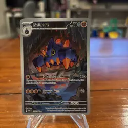 Boldore 128/086 Card - Herdier 155/086 White Flare Full Art Illustration Rare - Image 1