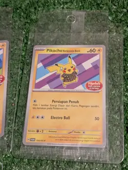 Pokemon Pikachu Berkemeja Batik Indonesia Journey Promo Cards Set (4) ~ Sealed ~ - Image 3