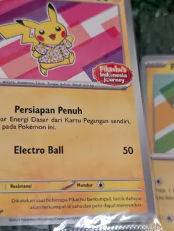 Pokemon Pikachu Berkemeja Batik Indonesia Journey Promo Cards Set (4) ~ Sealed ~ - Image 4