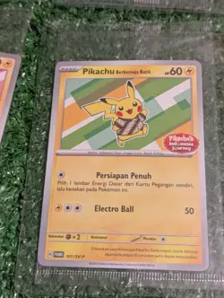 Pokemon Pikachu Berkemeja Batik Indonesia Journey Promo Cards Set (4) ~ Sealed ~ - Image 5