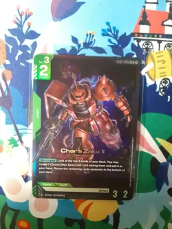Gundam Card Game Char's Zaku II Foil - ST03-006 Near Mint - Image 1