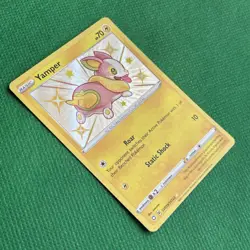 Pokemon TCG Shining Fates Yamper #SV039/SV122 Shiny Holo Rare Card NM Condition - Image 2