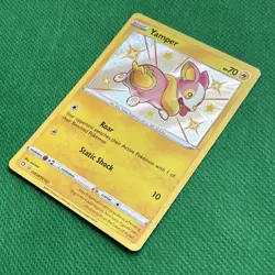 Pokemon TCG Shining Fates Yamper #SV039/SV122 Shiny Holo Rare Card NM Condition - Image 3