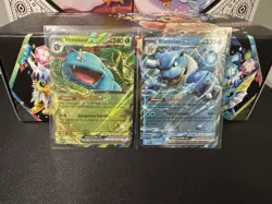 Blastoise EX & Venusaur EX 151 Pokemon TCG Cards - Image 1