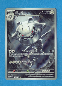 Pokemon Mega Evolution Steelix 150/132 Full Art Illustration Rare Card, NM - Image 1