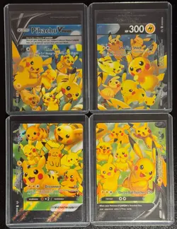 Pikachu V-Union [Set of 4] SWSH: Sword & Shield Promo Cards Holo PERFECT NM - Image 1