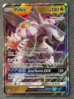 Palkia GX 101/156 Ultra Prism Pokemon Card Rare Holo Full Art 2018 Pokemon Card - Image 1