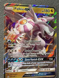 Palkia GX 101/156 Ultra Prism Pokemon Card Rare Holo Full Art 2018 Pokemon Card - Image 3