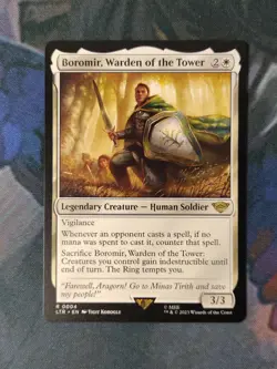 Boromir, Warden of the Tower | 7% Off 2+ | LOTR | NM | MTG - Image 1