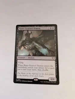 Rune-Scarred Demon Commander Masters Regular MTG - Image 1