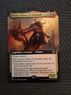 mtg orcus, prince of undeath extended art adventures in the forgotten realms - Image 1