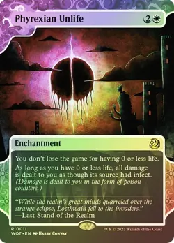 MTG - Phyrexian Unlife - Showcase Foil - Enchanting Tales - Magic the Gathering - Image 1