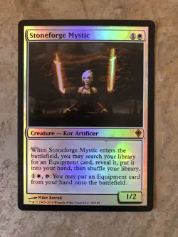 MTG - Stoneforge Mystic - FOIL - World Wake - Altered - Read - Watch Item Video! - Image 1