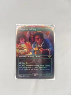 Delighted Halfling #402 Borderless Foil, LTR Lord of The Rings - Image 1